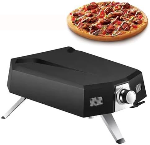 GYKOZY Piec do pizzy, 30 cm, Czarny / Srebrny – metal, Elektryczny piekarnik do pizzy, na zewnątrz, do dostosowania wymiarów – profesjonalny
