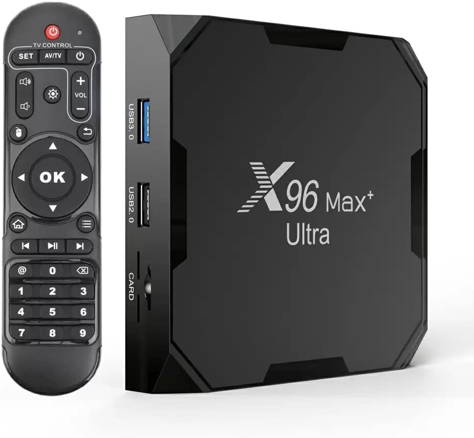 Générique Telewizor Smart TV, X96 – 100 M, 2.4 G, Czarny, USB – Bluetooth, Wi-Fi, praca bezprzewodowa, Smart TV X96 S905X4 – Android OS