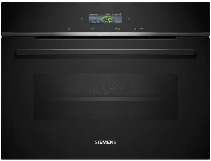 SIEMENS Piekarnik do zabudowy, CB734G1B1, 59,4 cm, Czarny – pilot zdalnego sterowania, asystent piekarnika ze sterowaniem głosowym, humidClean Plus