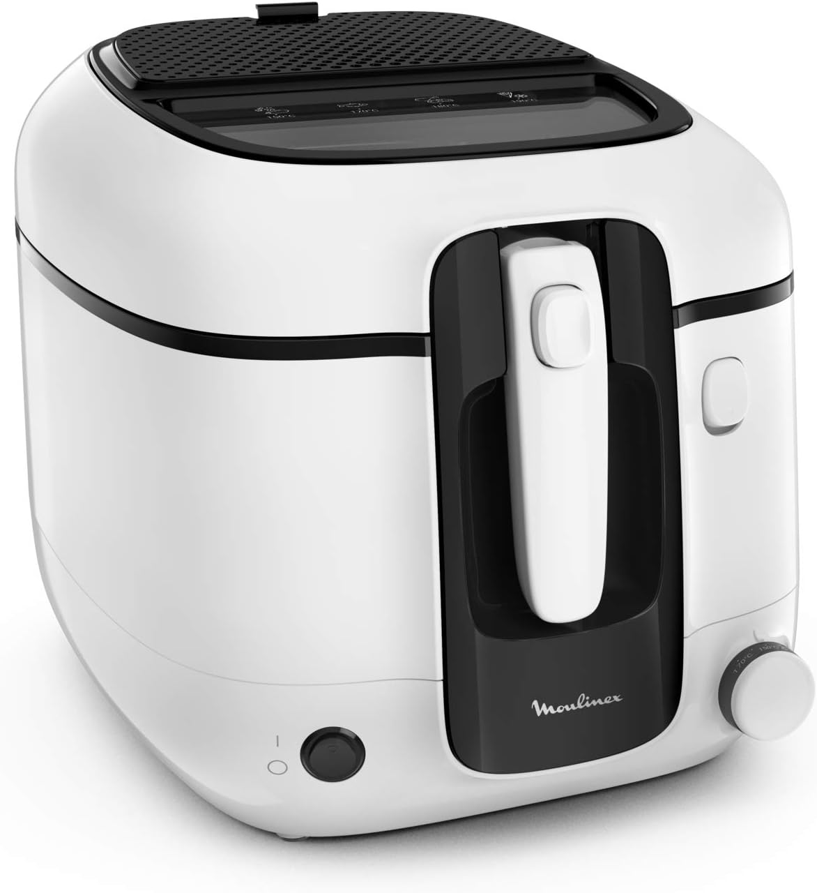 Frytkownica Moulinex, 5 kg, 2,2 l, 1800 W – Biały, Myjnia do naczyń, wymienne, białe – Super Uno Frymaker, Elektryczny Frymaker z olejem dla 6 osób