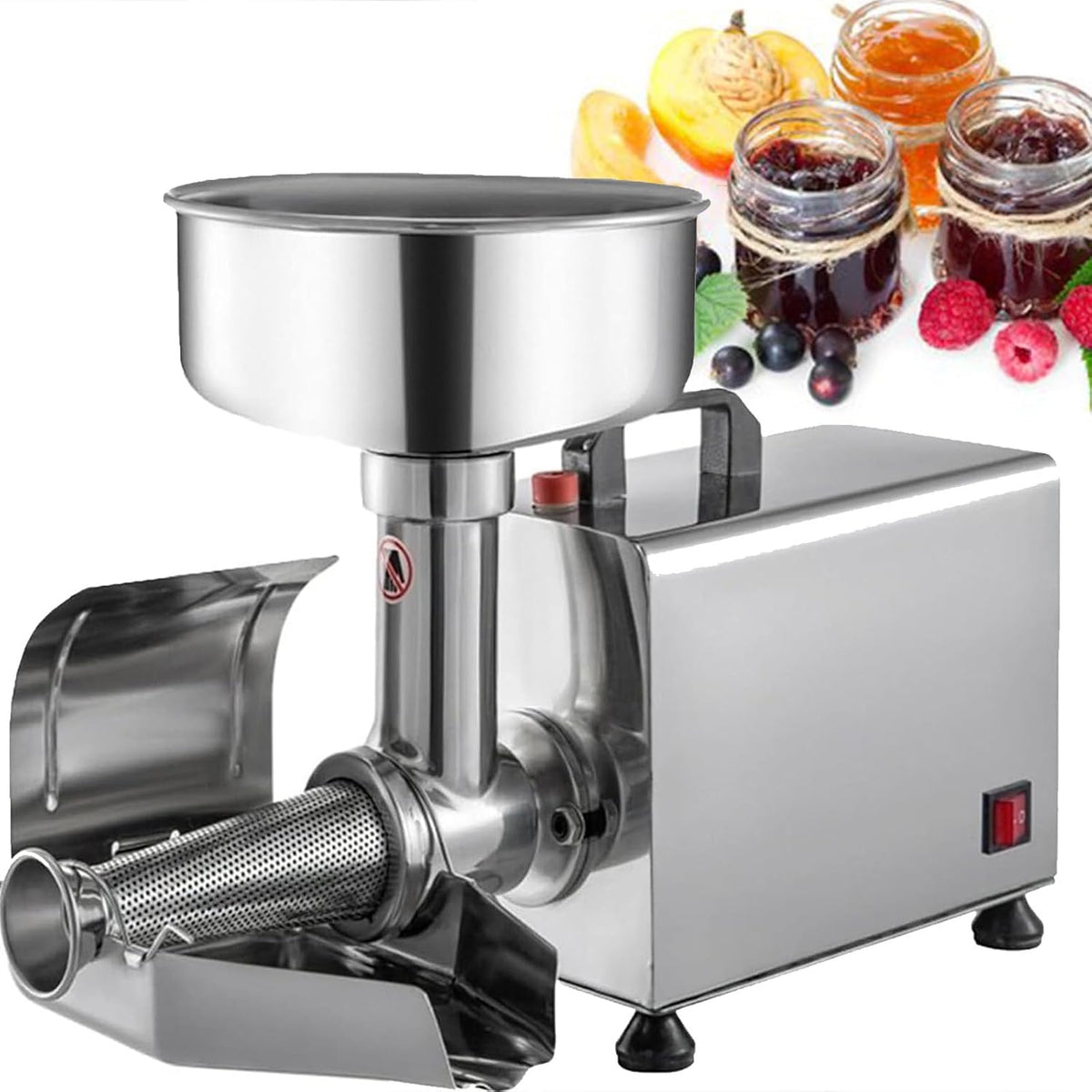Wyciskarka do cytrusów DPQYJPP, 450 W, 160 kg, 345 mm – Srebrny, stal nierdzewna, Konfekcja maszyny, do frezowania Mills – Tomato Press