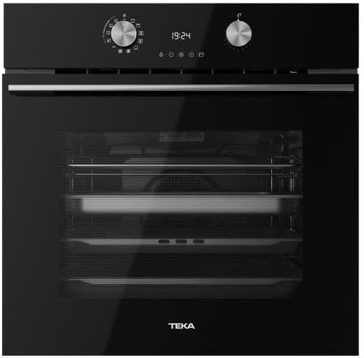 Teka Piece parowe, 5 cm, 70 l – Czarny, Piec elektryczny, 12 programów, duży zbiornik – system czyszczący SteamCleanPRO, 12 funkcji gotowania