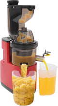 Wyciskarka wolnoobrotowa soudesileim, 400 ml, 14 x 8 cm – 220 V, Srebrny, stal nierdzewna, Wyciąg z soku – 65 do 80 obr. / min, 400 ml kubek