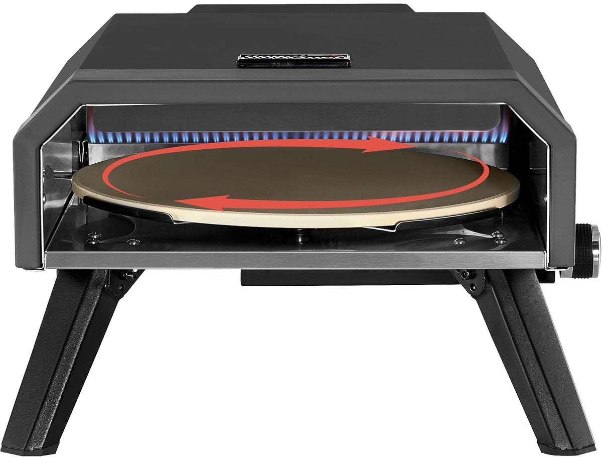 Grill Royal Gourmet, 33 cm – 4 kW, Czarny, piec do pizzy, Elektryczny mini piekarnik do pizzy – na zewnątrz, kemping